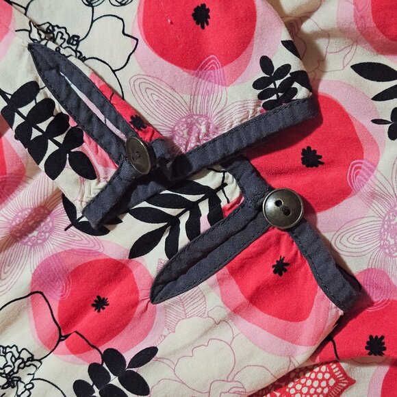 Matilda Jane V-Neck Floral Tunic Top Size L Long Sleeve Boho Print Blouse - Picture 11 of 13